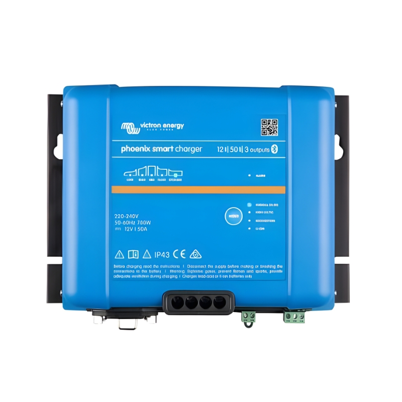 CARICABATTERIE VICTRON PHOENIX SMART 12V 50AH IP43 3 USCITE
