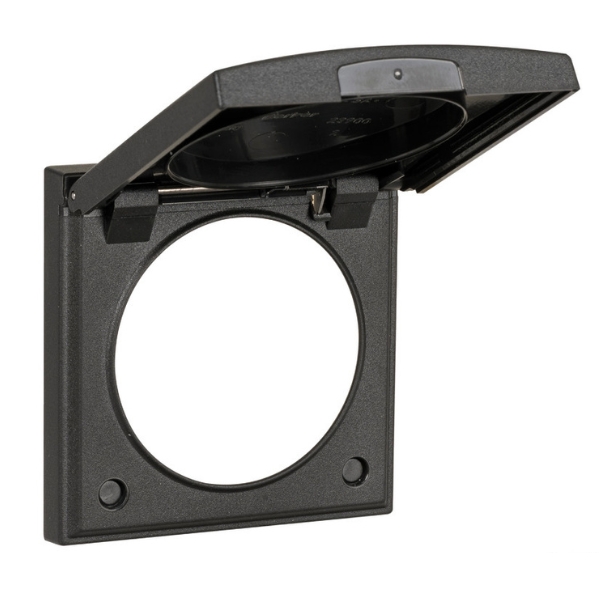 SINGLE BLACK FRAME WITH BERKER COVER 14.536.01