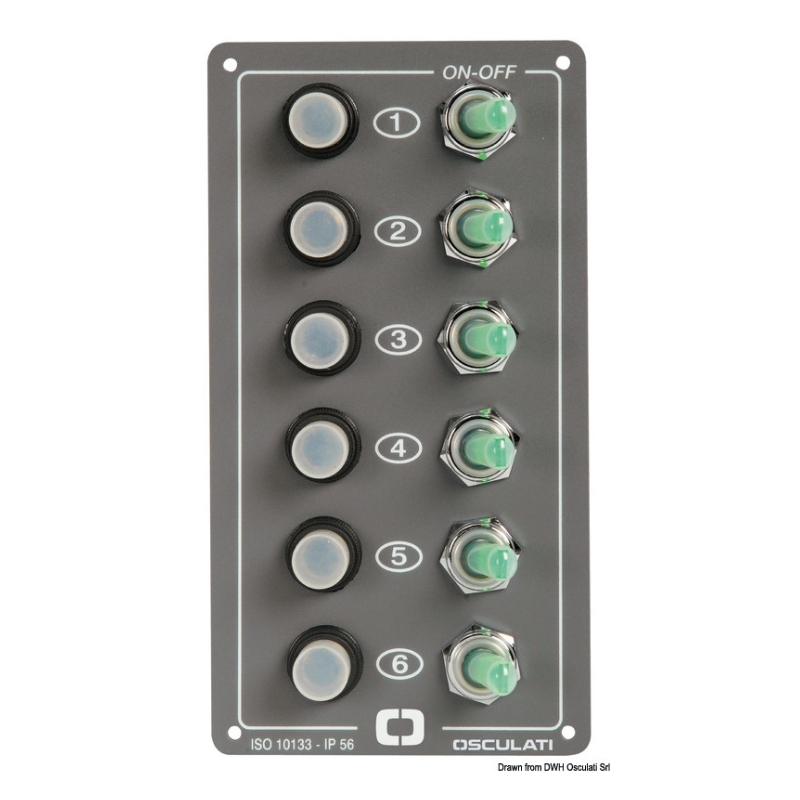 ELITE 6-POSITION SWITCH PANEL 14.700.00