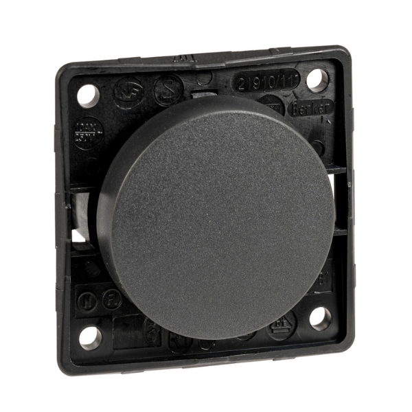 BERKER BLACK SINGLE SWITCH 14.520.01