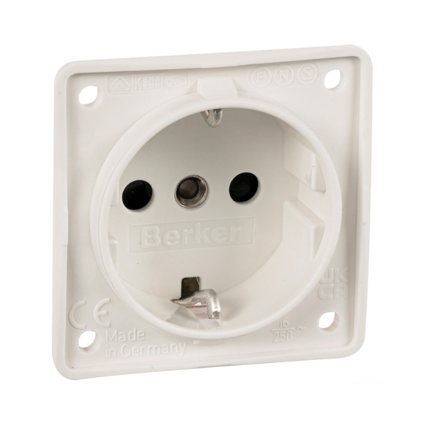 WHITE SCHUKO SOCKET BERKER  14.520.01