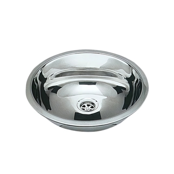 Lavello inox tondo asimmetrico 387 mm (50.186.85)