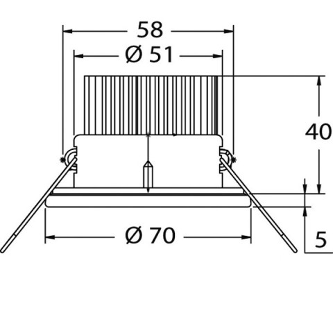 Plafoniera LED MARVIX 12V/24V - 70 Mm, Dimmer Touch, Luce Bianca Calda 3200K - Per Camper E Barca - Foto 7