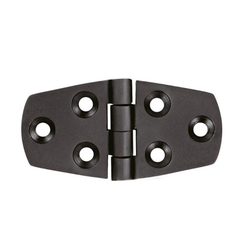 BLACK STAINLESS STEEL HINGE AISI316 76X38 MM