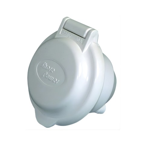 WHITE ABS QUAY SOCKET 30AH 220V (14.331.05)