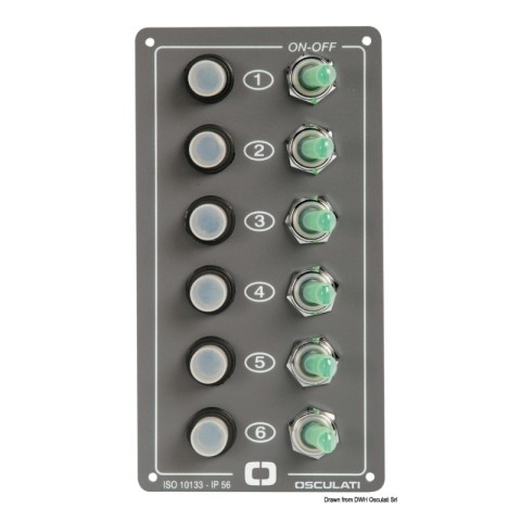ELITE 6-POSITION SWITCH PANEL 14.700.00