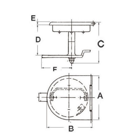 Chiusura boccaporto inox 38.151.00