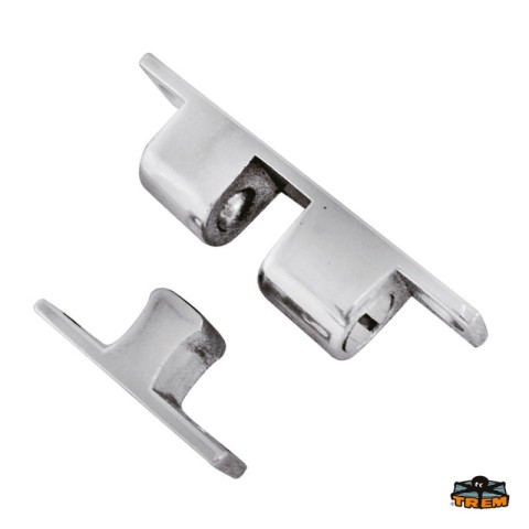 FERMAPORTA DOPPIA SFERA INOX AISI 316 MM.43X8