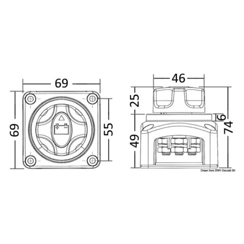 REMOVABLE KEY BATTERY DISCONNECTOR 14.923.11
