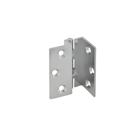 Double hinge with brass legs, chrome-plated, 35x40, chrome-plated.