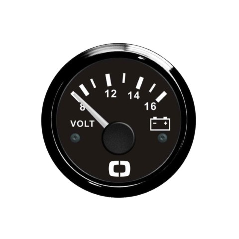 VOLTMETER 8/16AH BLACK (27.320.14)