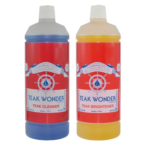 Detergente + sbiancante TEAK WONDER TEAK CLEANER + BRIGHTENER 2X0,950lt.