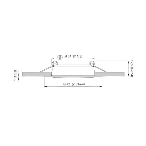 Faretto led TED NICE finitura in titanio luce naturale 9-32V