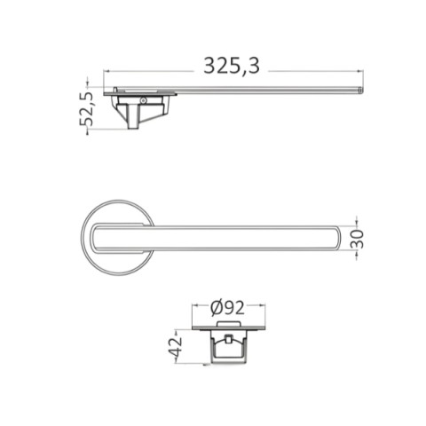 RAY RECESSED CLIMBING HANDLE (49.565.00)