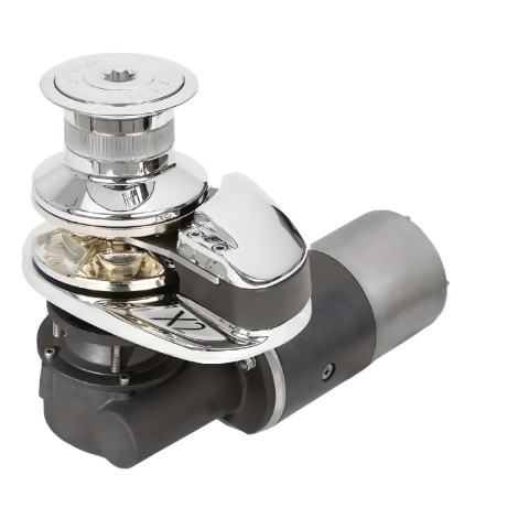 Project X2 1000W 12V chrome-plated bronze winch with 8 mm chain sprocket