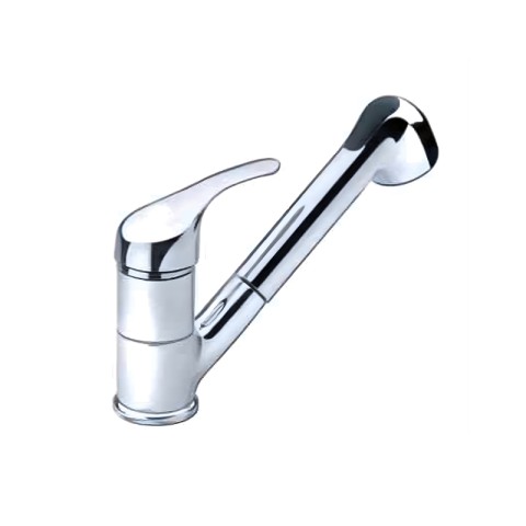 Rubinetto miscelatore monofono estraibile