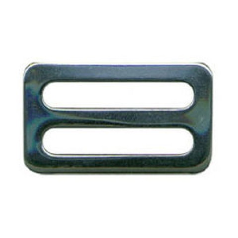 Cinghia fibbia ottone cromato 2 passanti mm.25