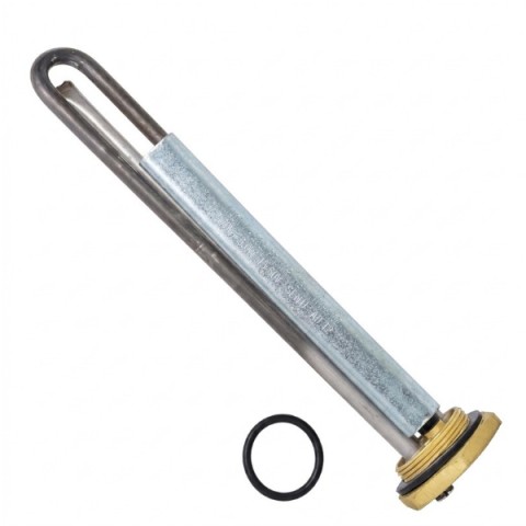 Boiler heating element kit with anode for water heaters