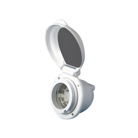 WHITE ABS QUAY SOCKET 30AH 220V (14.331.05)
