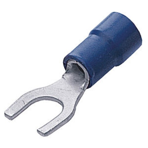 Faston terminale FORCELLA mm.3,7 mmq2,5 blister pz.7 