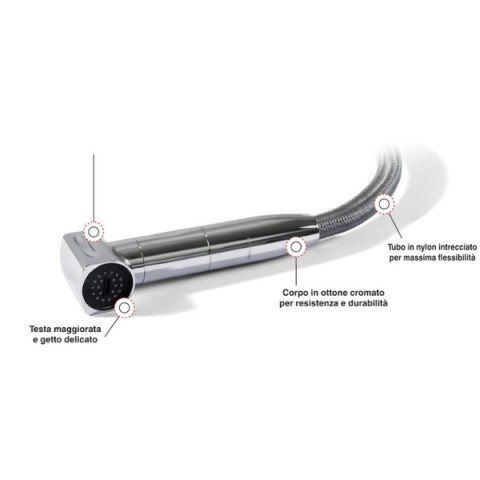 Saturn Cold-Water-Only Shower, Vertical Base, Stainless Steel (15.471.13)