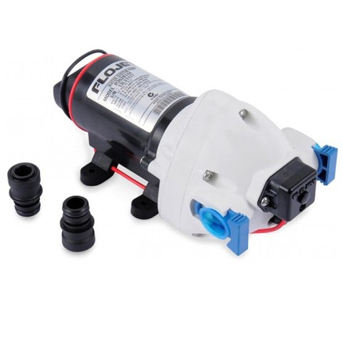 FLOJET TRIPLEX AUTOCLAVE 11 LITRES/MINUTE 12V 50PSI WITH 12MM QUICK CONNECTORS