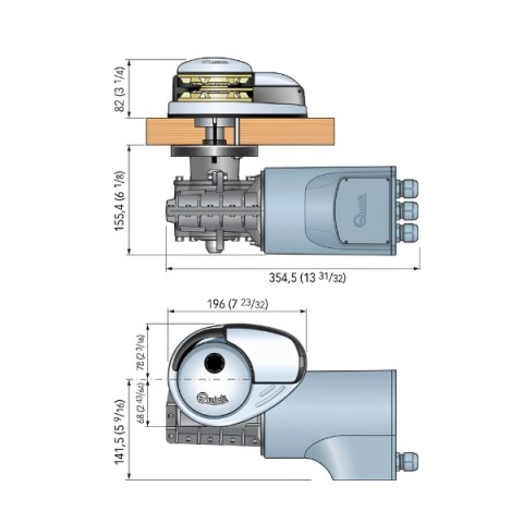 DP2 WINCH 1000W 12V 8 mm