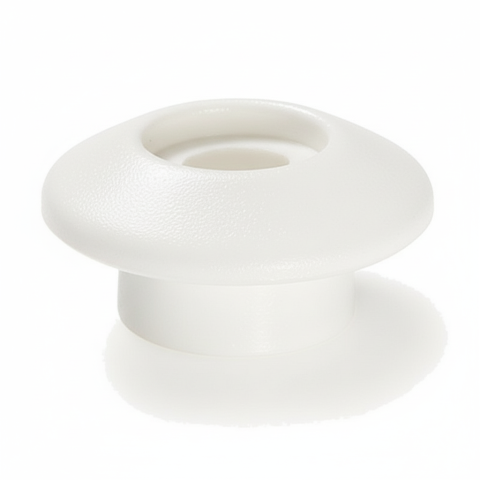 Funghetto per tende in plastica bianco mm.19 (37.256.50BI)