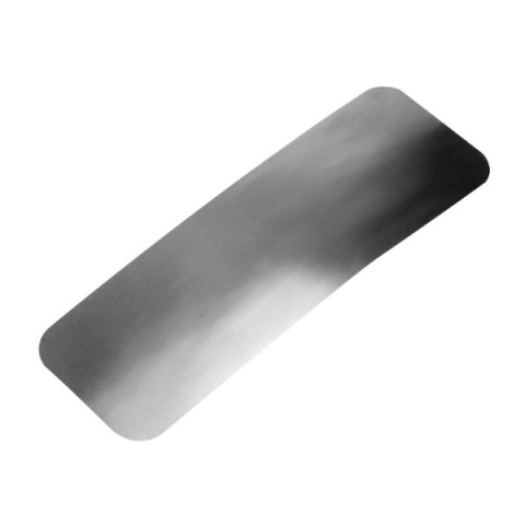 Stainless steel adhesive abrasion protection, 50 x 225 mm