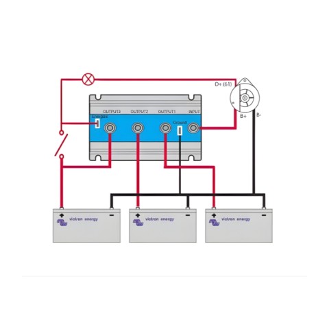 RIPARTIRORE DI CARICA ARGOFET VICTRON 100-3 3 BATTERIE 100A