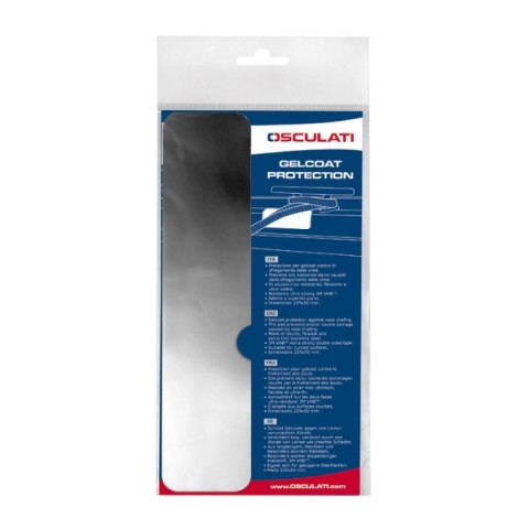 Stainless steel adhesive chafing protection, 50 x 150 mm (06.313.15)