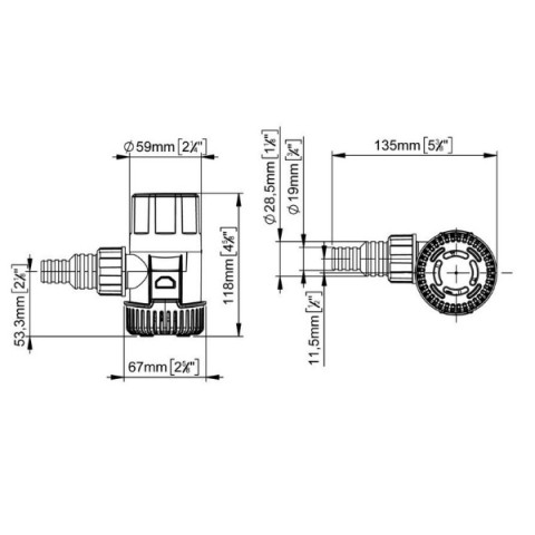 MARCO UP501 12 V 32 L/min submersible bilge pump