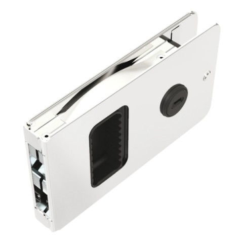 Flush-fit door closer for standard stainless steel entrance doors (38.172.01)