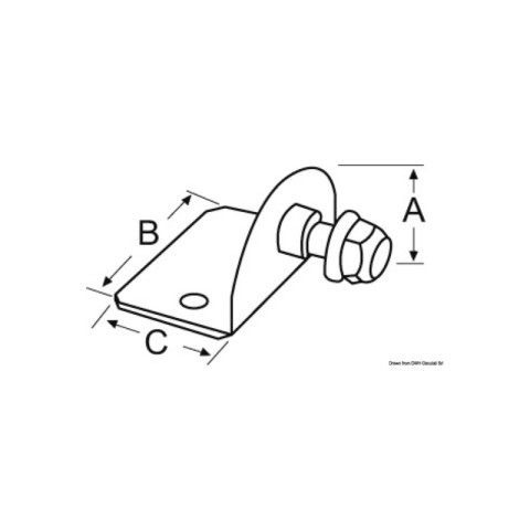 PLATE  90° THREAD MM.8 INTERNAL (38.013.02)