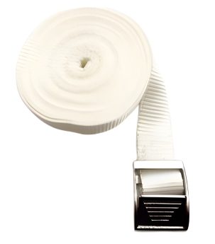 Straps Stainless steel buckle with white strap 4 metres