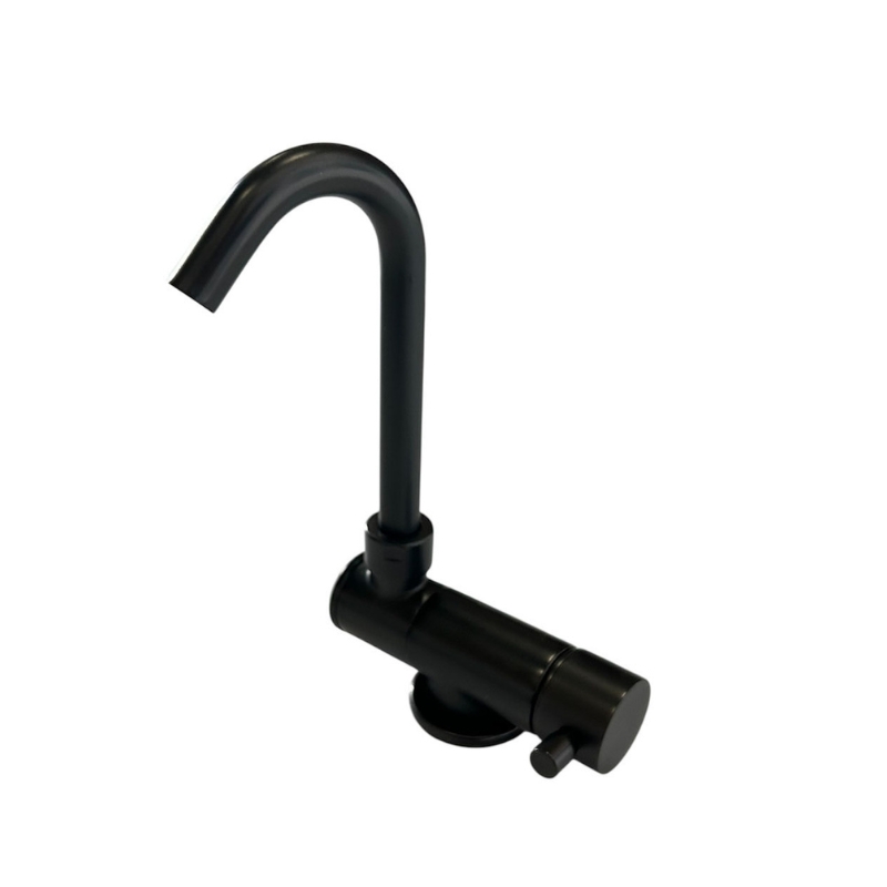 BLACK PVD MIXER TAP WITH LOW SPOUT