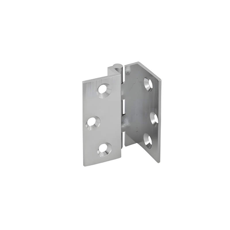 Double hinge with brass legs, chrome-plated, 35x40, chrome-plated.