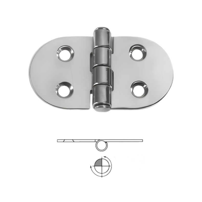 Reversed stainless steel hinge, 68x39 mm (38.442.70)