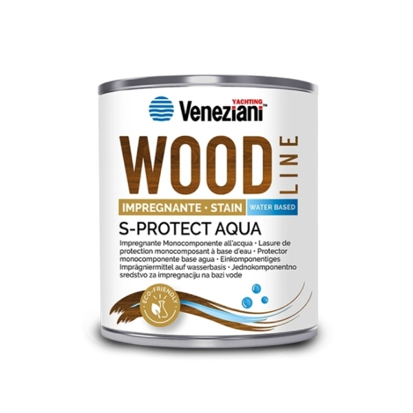 S-PROTECT AQUA COLOURL WOOD STAIN 0.75 L