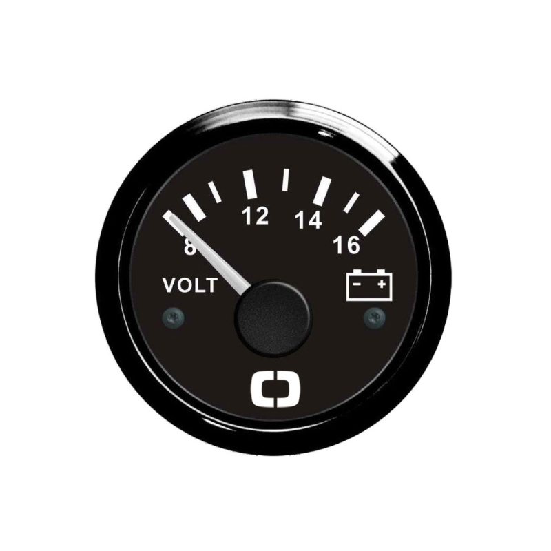 VOLTMETER 8/16AH BLACK (27.320.14)