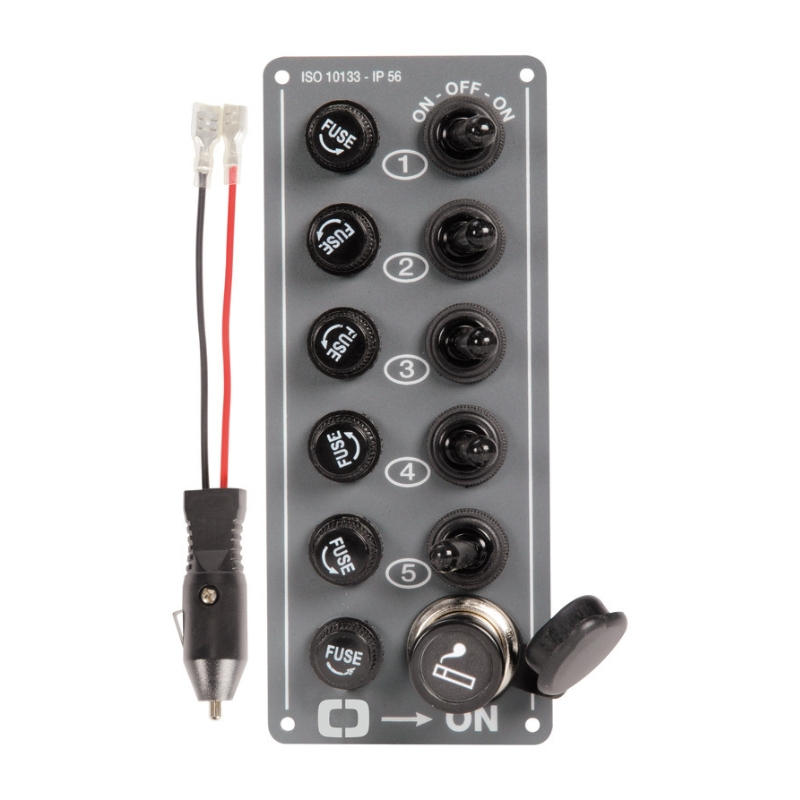 PANEL 5 SWITCHES + CIGARETTE LIGHTER SOCKET