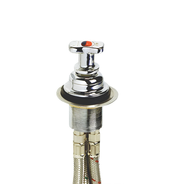 SHOWER series chrome-plated brass T-mixer (17.051.00)