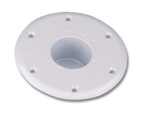 Base alluminio smaltato bianco per piede tavolo
