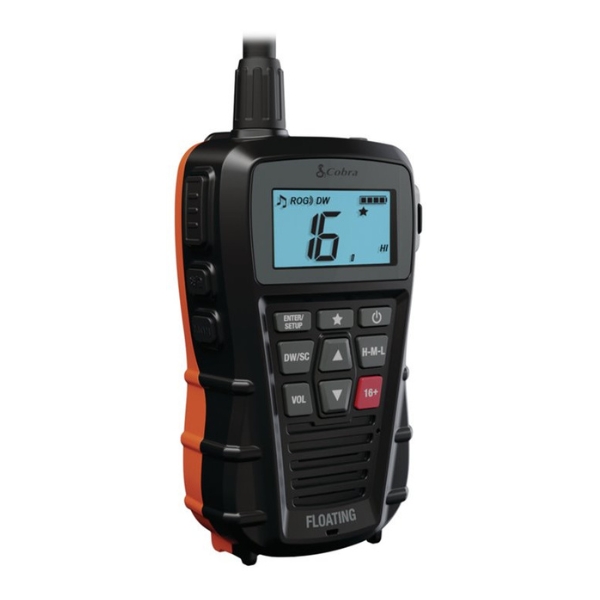 Cobra HH150E portable VHF transceiver for marine use