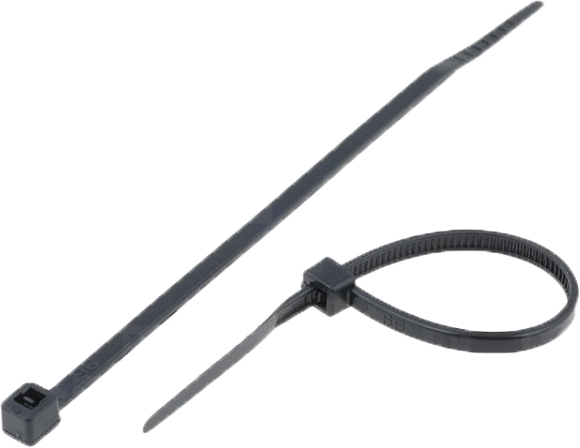 Fascetta nylon nera 370hd mm.7,6 lunghezza mm.540
