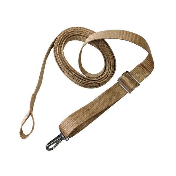 Adjustable tie-down strap, beige, 25 mm, 2.5 metres