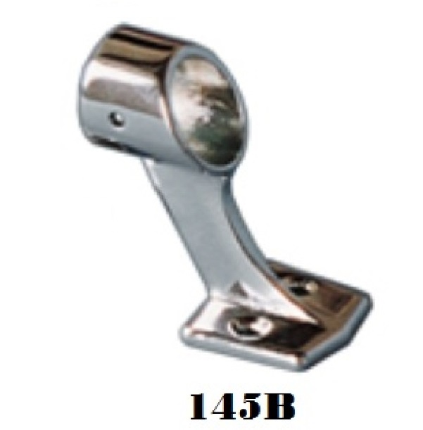 Supporto corrimano ottone cromato passante mm.22
