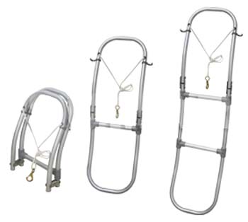 Scala Per Piscina, Parte Inferiore, 4 Gradino + Gradino Di Sicurezza