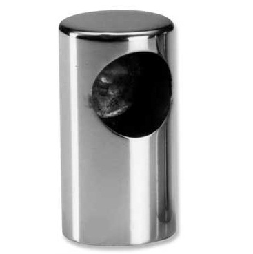 Supporto corrimano ottone cromato terminale  mm.22
