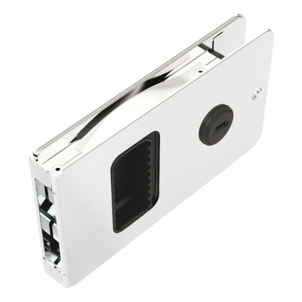 Flush-fit door closer for standard stainless steel entrance doors (38.172.01)